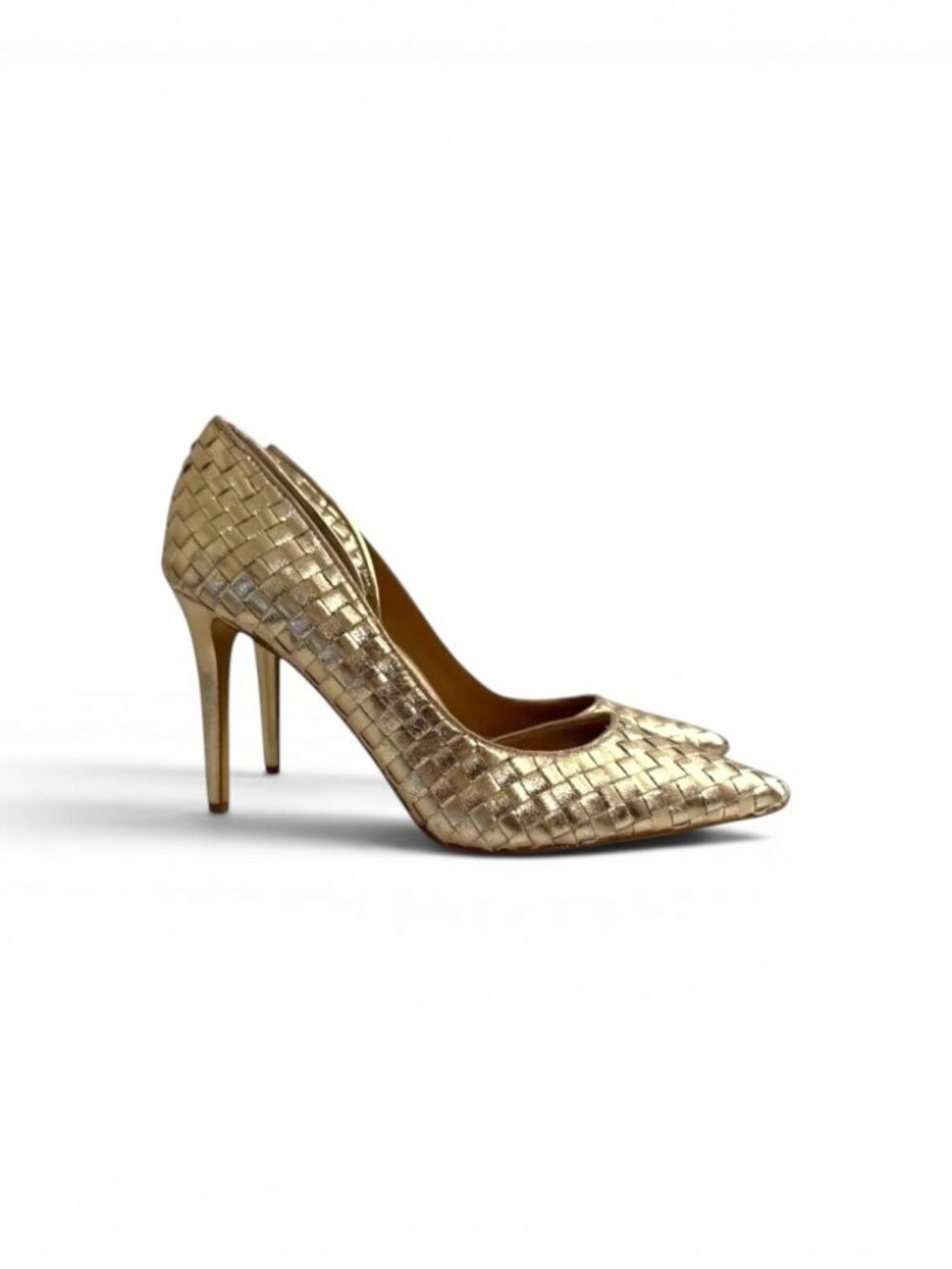 I.N.C. International Concepts Kenjay d'Orsay Pumps Gold Woven, New! Size 11